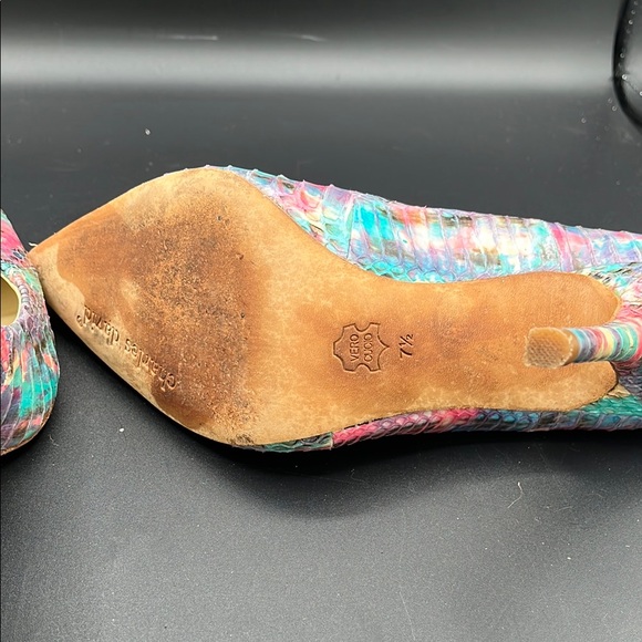 Charles David Multicolor Snakeskin Stilettos - Picture 10 of 10